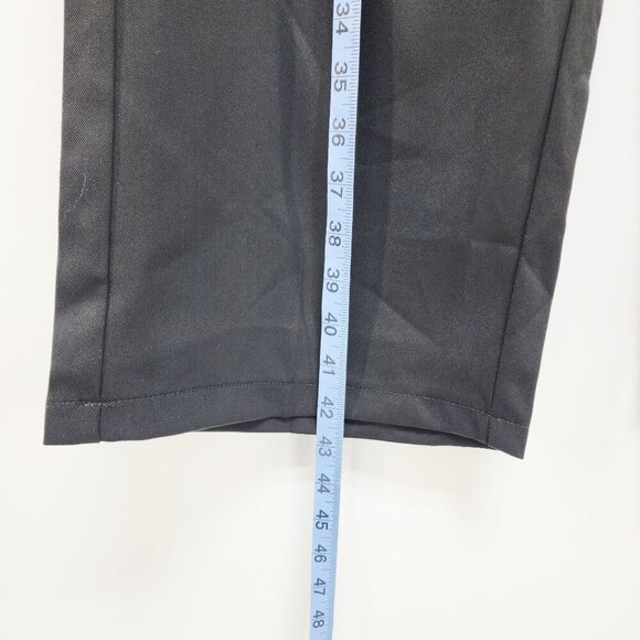 Black Wide-Leg High-Waisted Womens dress Pants Size Small With Pleats & Zip Clos - Picture 8 of 9